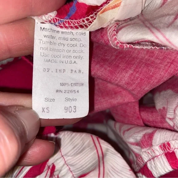 Vintage Malihini Hawaii Dress Womens XS 60s Maxi Caftan Muu Muu USA Hawaiian - Picture 9 of 10